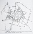 Draft of organization of the after-fortress Zamość terrains of 1936 by Stanisław Herbst and Jan Zachwatowicz. . It is easy to notice the project of moving the railway and reconstruction of Bastion V and simultaneously skipping the ravelins between Bastions III and IV, II and III, I and II, I and VII.   