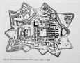 Zamość revaluation plan of 1976. The plan covers the whole circumference of the fortress in its final form, including the adaptation of the lunette in front of the New Lublin Gate as an amphitheatre. Authors: J. Mach and A. Piątek.   