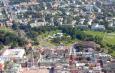 Bird’s-eye view of Northern part of Zamość fortress with partly revalued Lunette V-VI. With inserted amphitheatre according to the project by M. Pawlicki (Today he is a professor at Cracow University of Technology).  