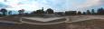 Panorama Bastionu I po zakończeniu prac ziemnych, w początkach tworzenia pokrycia darniowego, lipiec 2012 r. Fot. K. Wielgus.   