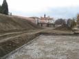 Widok na zapole lunety, Bramę Lubelską Nową i kościół św. Katarzyny. Listopad 2011 r. Fot. K. Wielgus.   
