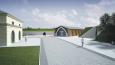Wizualizacja stanu docelowego odrestaurowanej Prochowni na Bastionie III i wejścia do podziemnej ekspozycji archeologicznej („Lapidarium”). Oprac. BPI „Redan”.   